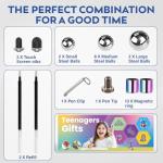 Magnetic Fidget Pen with Colorful Spinning Rings