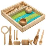 KOOKAROO Wooden Sensory Play Bin for Kids