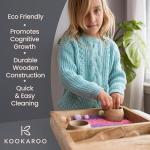KOOKAROO Wooden Sensory Play Bin for Kids