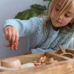 KOOKAROO Wooden Sensory Play Bin for Kids