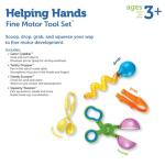 Learning Resources Helping Hands Fine Motor Tool Set Toy - Sensory Bin Sand Toys, Montessori, Plastic Tweezers, Therapy Games for Toddler, Homeschool Preschool Supplies