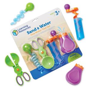 Learning Resources Sand & Water Fine Motor Set - Fidget Toys, Water Bin Play, Toddler Daycare Essentials Games Tools, Homeschool and Preschool, Montessori for Kids, Gifts for Boys and Girls