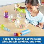 Learning Resources Sand & Water Fine Motor Set - Fidget Toys, Water Bin Play, Toddler Daycare Essentials Games Tools, Homeschool and Preschool, Montessori for Kids, Gifts for Boys and Girls