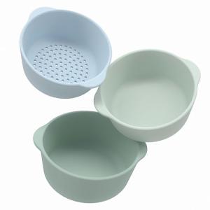 Silicone Nesting Bowls and Sieve for Sensory Play