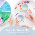 Silicone Nesting Bowls and Sieve for Sensory Play