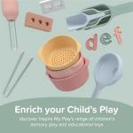 Silicone Nesting Bowls and Sieve for Sensory Play