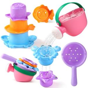 Fun Mold-Free Bath Toys for Toddlers, 5-Pack