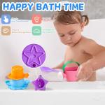 Fun Mold-Free Bath Toys for Toddlers, 5-Pack