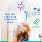 Nuby Floating Octopus Bath Toy with Rings