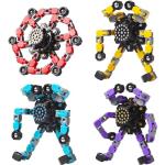 20PCS Finger Gyro Toys - Deformable Robot Fun