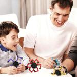 Transformable Fidget Spinner Toys Set - 4 Pack