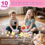 10-Pack Kawaii Squishy Toys Set for Kids