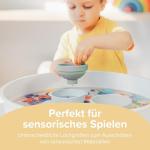 Natural Silicone Collapsible Funnels for Kids' Sensory Play