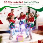 Mini Karaoke Machine with 2 Wireless Microphones