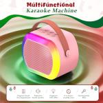Mini Karaoke Machine with 2 Wireless Microphones