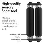 Black Aluminum Handheld Fidget Roller Toy