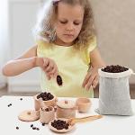11-Piece Wooden Sensory Bin Tools Set for Kids