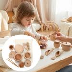 11-Piece Wooden Sensory Bin Tools Set for Kids