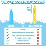 Smooth Bath Crayons for Kids - 12 Pack