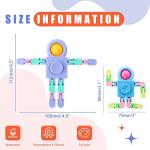 Transformable Robot Fidget Spinners - 8 Pack