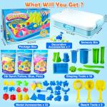 Sensory Bin Play Sand Kit with Beach Toys