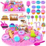 Ice Cream Play Sand Sensory Bin Set for Kids