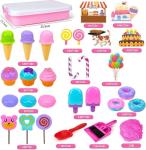 Ice Cream Play Sand Sensory Bin Set for Kids