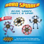Robo Spinner Fidget Toys - 4-Pack Sensory Fun