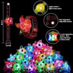 24 Pack LED Light Up Fidget Spinner Bracelets