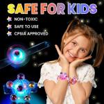 24 Pack LED Light Up Fidget Spinner Bracelets