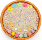 Pastel Spring Montessori Sensory Bin for Kids