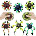 Glow-in-the-Dark Fidget Spinners - 8 Pack