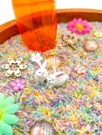 Pastel Spring Montessori Sensory Bin for Kids