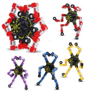 4-Pack Transformable Fidget Spinners for Kids