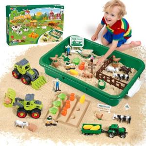 Sensory Play Sand Farm Set for Kids