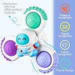 3PCS Pop Suction Cup Spinner Toys for Toddlers