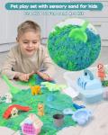 36 PCS Sensory Bin with Colorful Moldable Sand