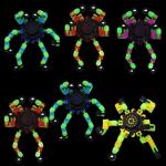 Glow in the Dark Transformable Fidget Spinner Set