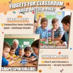 Transformable Fidget Spinners for Kids - 4 Pack