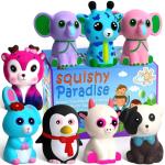 8 Pack Cream Scented Animal Squishies for Kids