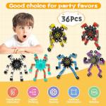 36PC Transformable Fidget Spinner Set for Kids