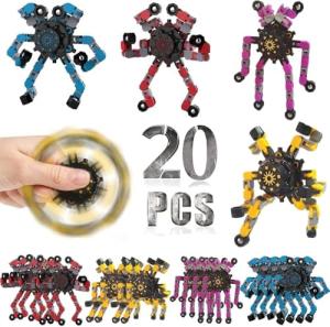 20 Pcs Transforming Fidget Spinners for Kids