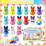 30 Pack Easter Bunny Squishy Stress Relief Toys
