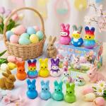 30 Pack Easter Bunny Squishy Stress Relief Toys
