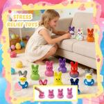 30 Pack Easter Bunny Squishy Stress Relief Toys