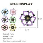 Transformable Fidget Spinners - 6 Pack Sensory Toys