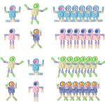 Transforming Robot Fidget Spinners - 24 Pack