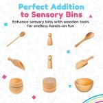 Wooden Sensory Tool Set for Kids (10 Pieces)