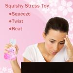 Squishy Glitter Rabbit Fidget Stress Ball Toy