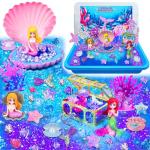 Mermaid Sensory Bin Play Sand Kit for Kids